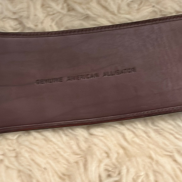 Ralph Lauren Fall '05 Runway Brown American Alligator 2 Buckle Wide Corset Belt - Picture 4 of 11